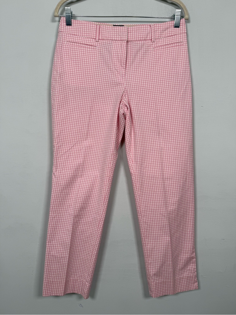 Talbots Cotton Gingham Perfect Crop Ankle Pants, Size 2, Great Condition